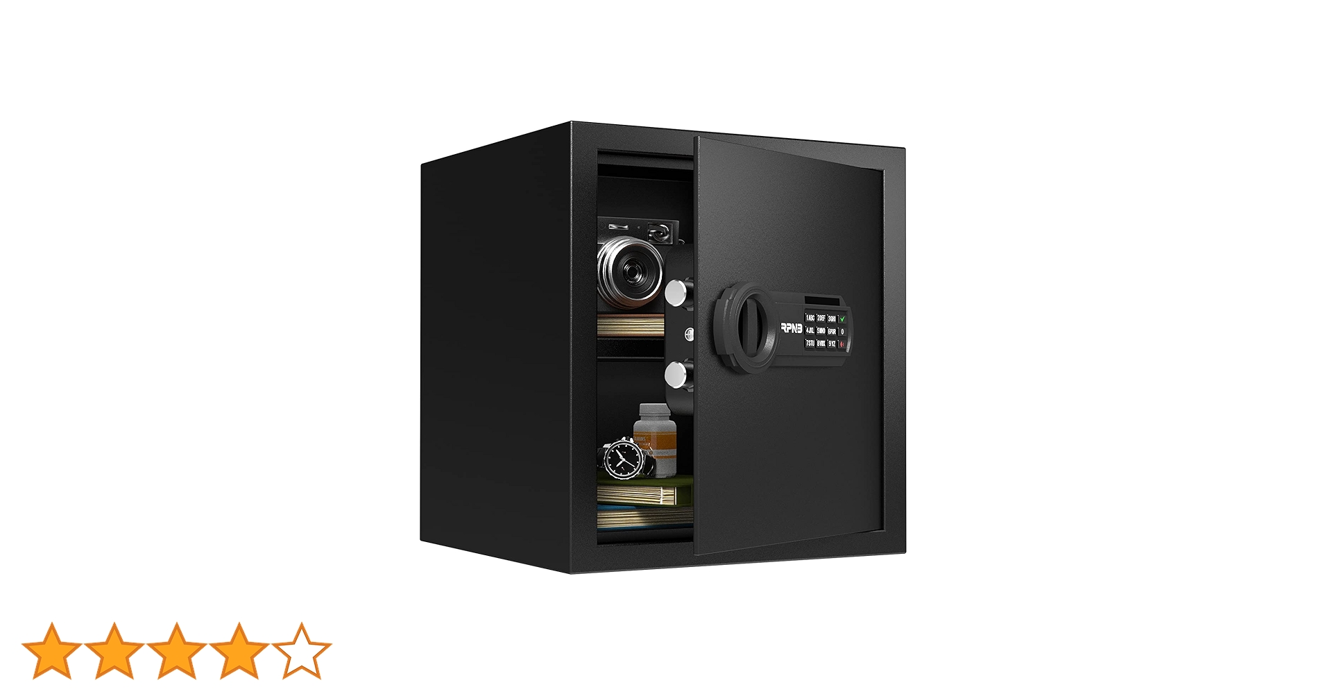 RPNB 金庫 家庭用 小型 電子金庫 保管庫 防犯 床・壁に固定可能 51L Amazon.co.jp: RPNB 金庫 家庭用 小型 電子金庫 保管庫 防犯